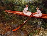 Claude Monet The Pink Skiff painting